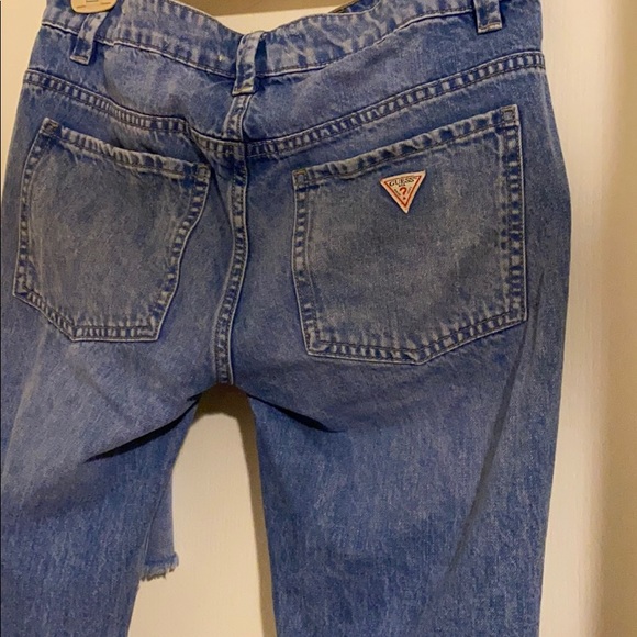 Tomboy Guess Vintage Distressed Denim - Picture 3 of 3